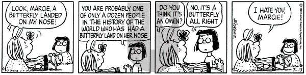Peanuts on Monday July 13, 1981 Comic Strip