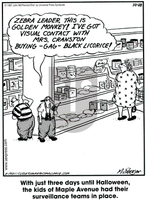 Close to Home on Tuesday October 28, 1997 Comic Strip