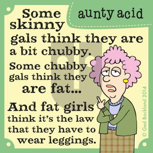 Aunty Acid on Sunday January 26, 2014 Comic Strip