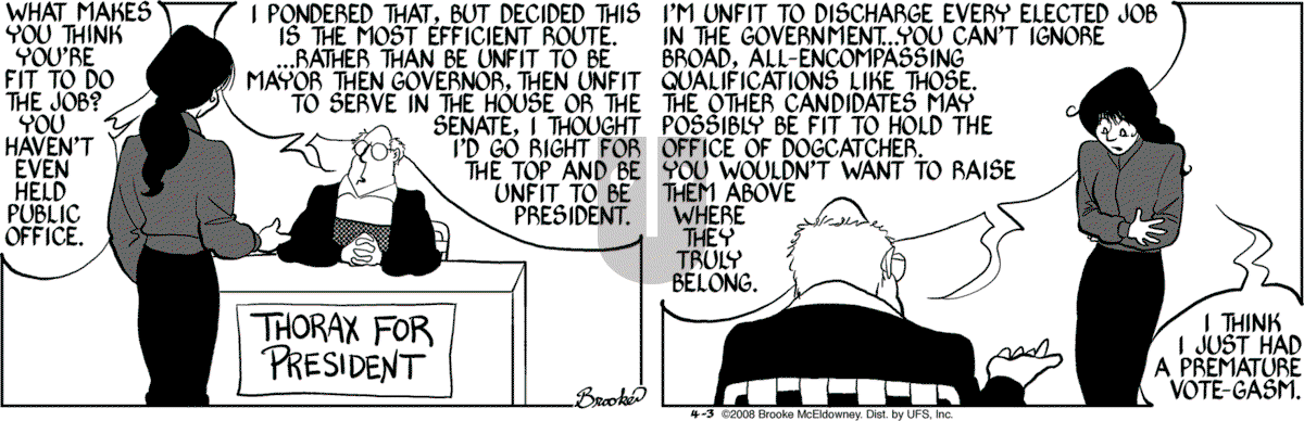 9 Chickweed Lane - Thursday April 3, 2008 Comic Strip