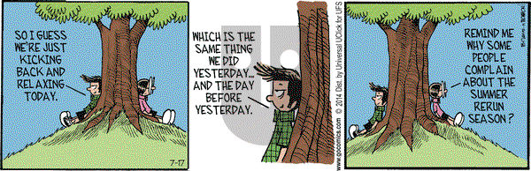 Grand Avenue on Thursday July 17, 2014 Comic Strip