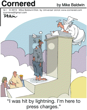 Cornered on Tuesday September 1, 2015 Comic Strip