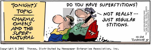 Frank and Ernest on Thursday October 24, 2002 Comic Strip