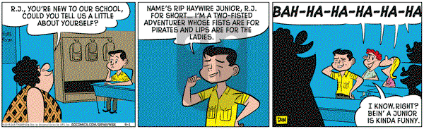 Rip Haywire on Tuesday September 1, 2015 Comic Strip