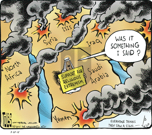 Tom Toles - Wednesday March 25, 2015 Comic Strip