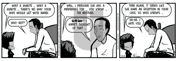 The Boondocks on Friday December 8, 2000 Comic Strip