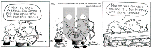 Soup to Nutz - Old on Saturday October 19, 2002 Comic Strip