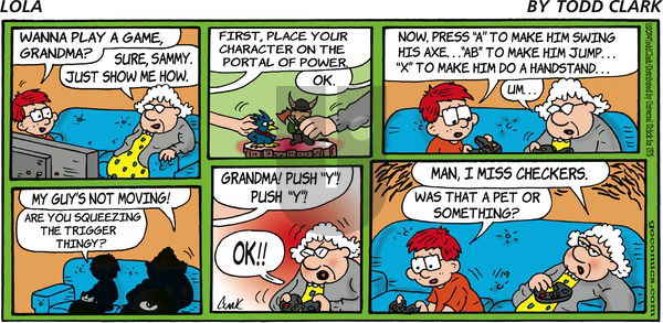 Lola on Sunday January 19, 2014 Comic Strip