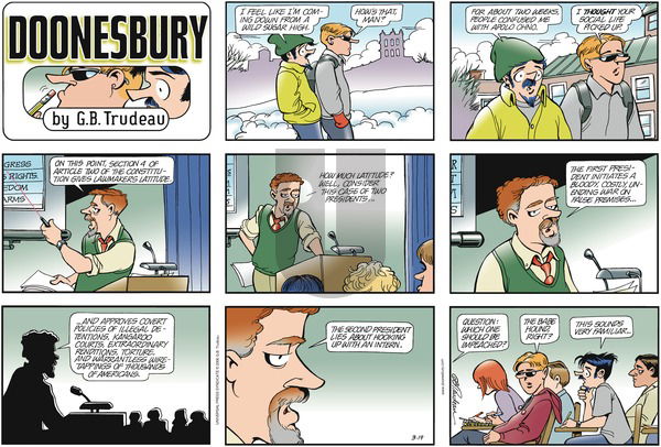 Doonesbury on Sunday March 19, 2006 Comic Strip