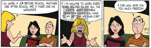 Luann on Friday July 30, 2004 Comic Strip
