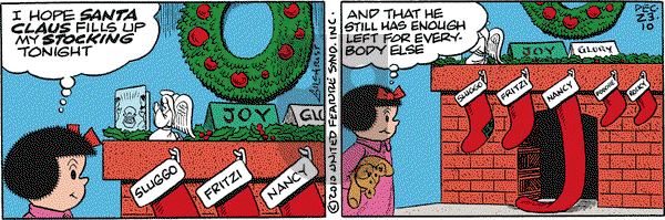 Nancy on Thursday December 23, 2010 Comic Strip