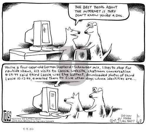 Tom Toles on Sunday April 9, 2000 Comic Strip