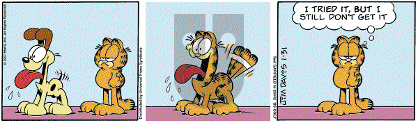 Garfield on Wednesday January 31, 2007 Comic Strip