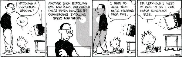 Calvin and Hobbes on Monday December 8, 2014 Comic Strip