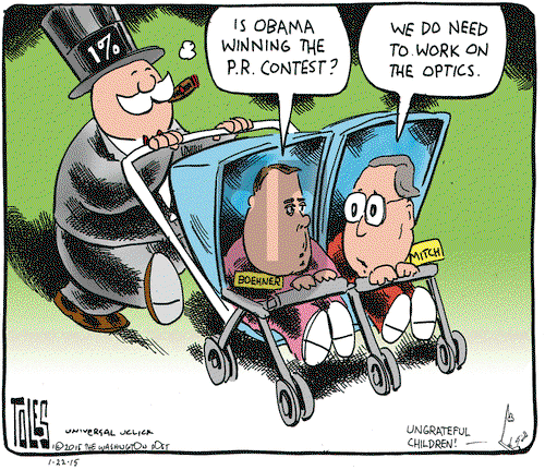 Tom Toles on Thursday January 22, 2015 Comic Strip