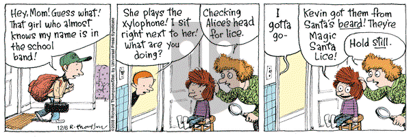 Cul de Sac on Saturday December 6, 2008 Comic Strip