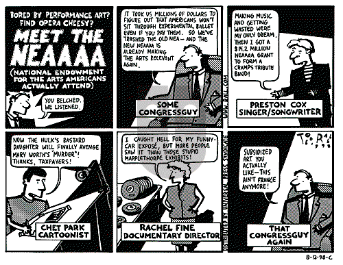 Ted Rall on Monday August 17, 1998 Comic Strip