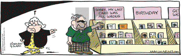 Lola on Monday November 1, 2004 Comic Strip