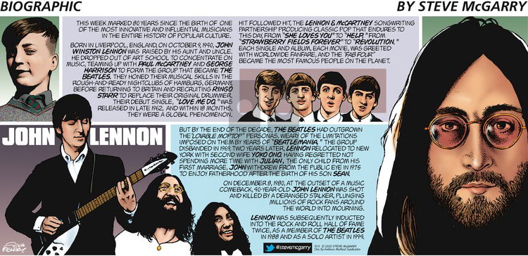 Biographic on Sunday October 11, 2020 Comic Strip