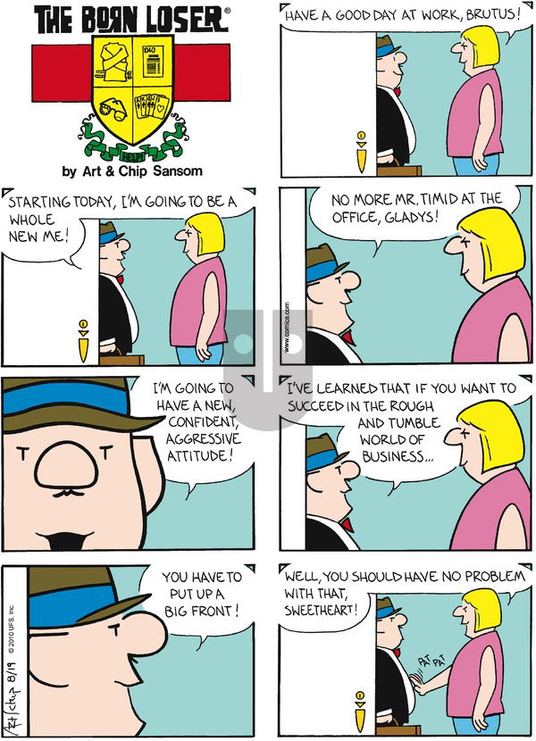 The Born Loser on Sunday August 19, 2012 Comic Strip