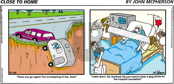Close to Home - Sunday August 30, 1998 Comic Strip