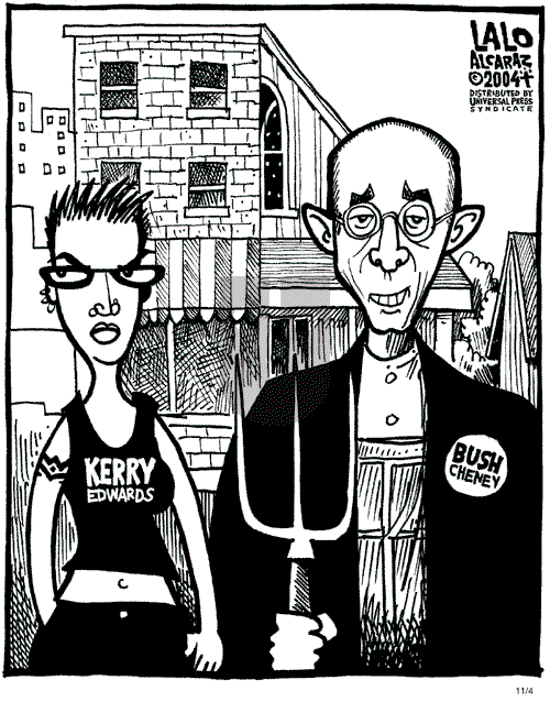 Lalo Alcaraz on Thursday November 4, 2004 Comic Strip