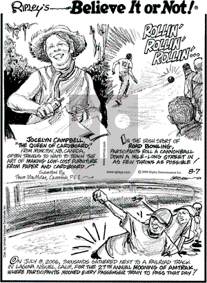 Ripley's Believe It or Not on Monday August 7, 2006 Comic Strip