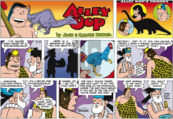 Alley Oop on Sunday September 12, 2004 Comic Strip