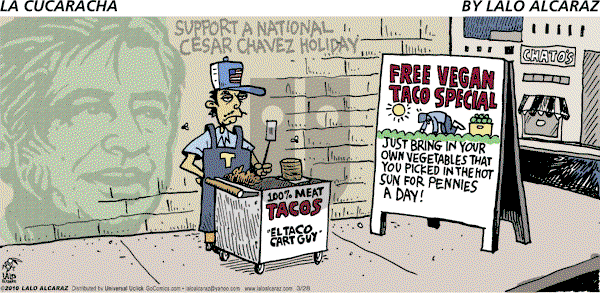 La Cucaracha on Sunday March 28, 2010 Comic Strip