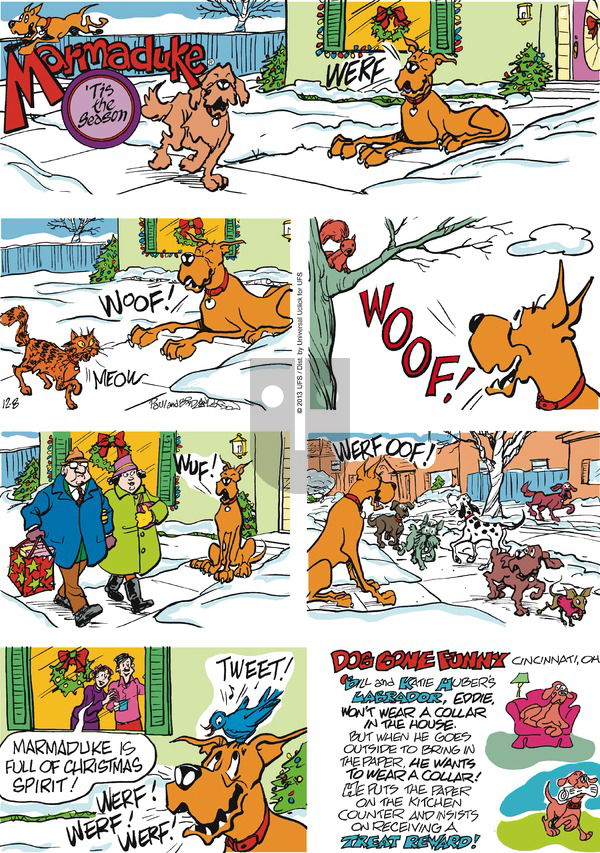 Marmaduke on Sunday December 8, 2013 Comic Strip