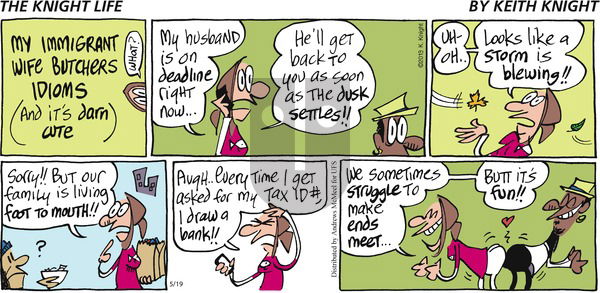 The Knight Life on Sunday May 19, 2019 Comic Strip
