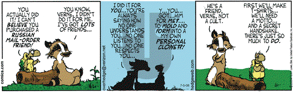 Over the Hedge on Saturday July 5, 2008 Comic Strip