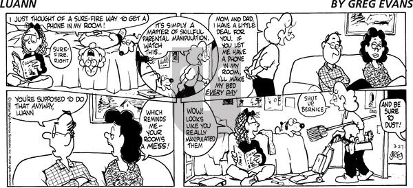 Luann on Sunday March 27, 1994 Comic Strip