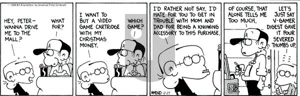 FoxTrot on Monday December 27, 1993 Comic Strip