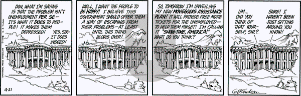 Doonesbury on Monday April 21, 1975 Comic Strip