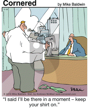 Cornered on Monday March 18, 2019 Comic Strip