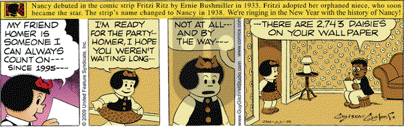 Nancy on Thursday January 22, 2009 Comic Strip