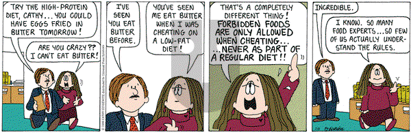 Cathy Classics on Friday July 9, 2004 Comic Strip