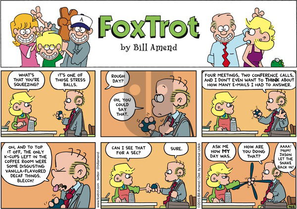 FoxTrot on Sunday April 19, 2015 Comic Strip
