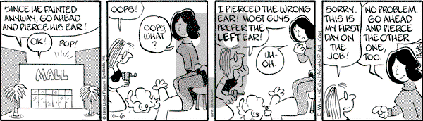 Drabble on Wednesday October 6, 1999 Comic Strip