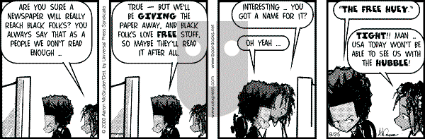 The Boondocks on Thursday April 28, 2011 Comic Strip
