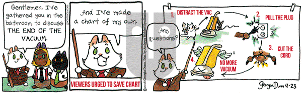 Breaking Cat News on Monday April 23, 2018 Comic Strip