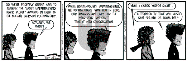 The Boondocks on Thursday February 27, 2003 Comic Strip