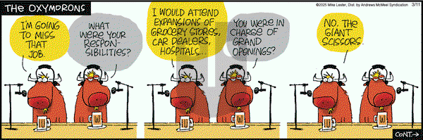 Mike du Jour on Tuesday March 11, 2025 Comic Strip