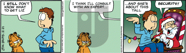Garfield on Tuesday December 21, 2010 Comic Strip