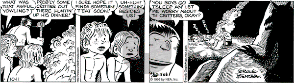 Alley Oop on Friday October 11, 1996 Comic Strip