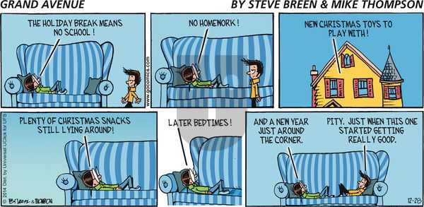 Grand Avenue on Sunday December 28, 2014 Comic Strip