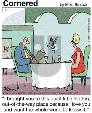 Cornered on Thursday February 14, 2019 Comic Strip