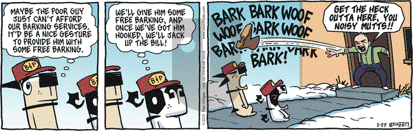 Pooch Cafe on Tuesday January 17, 2012 Comic Strip
