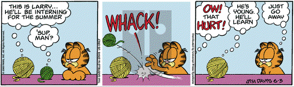 Garfield on Tuesday June 3, 2008 Comic Strip